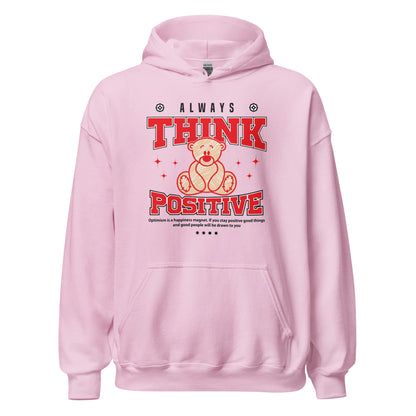 Heavy Blend Hoodie with Think Positive Symbol