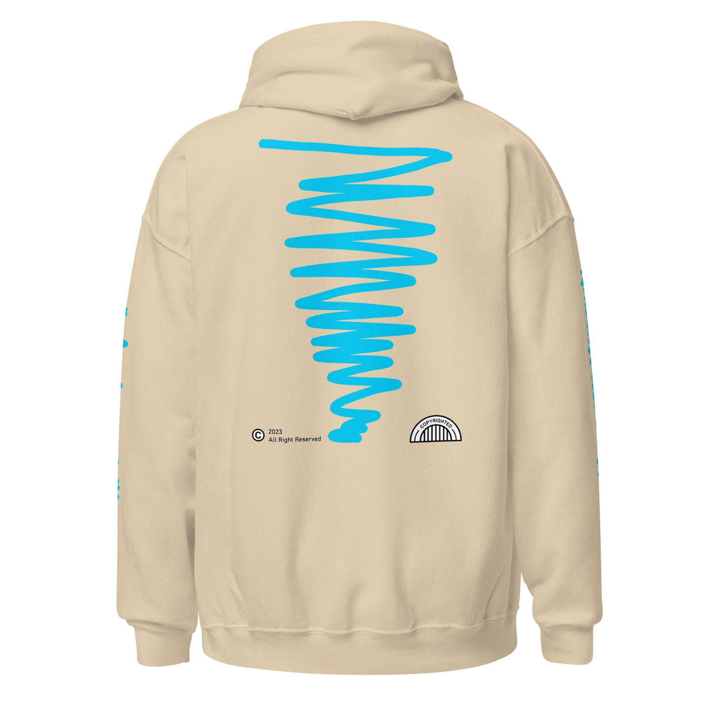 Heavy Blend Hoodie with Happiness Symbol