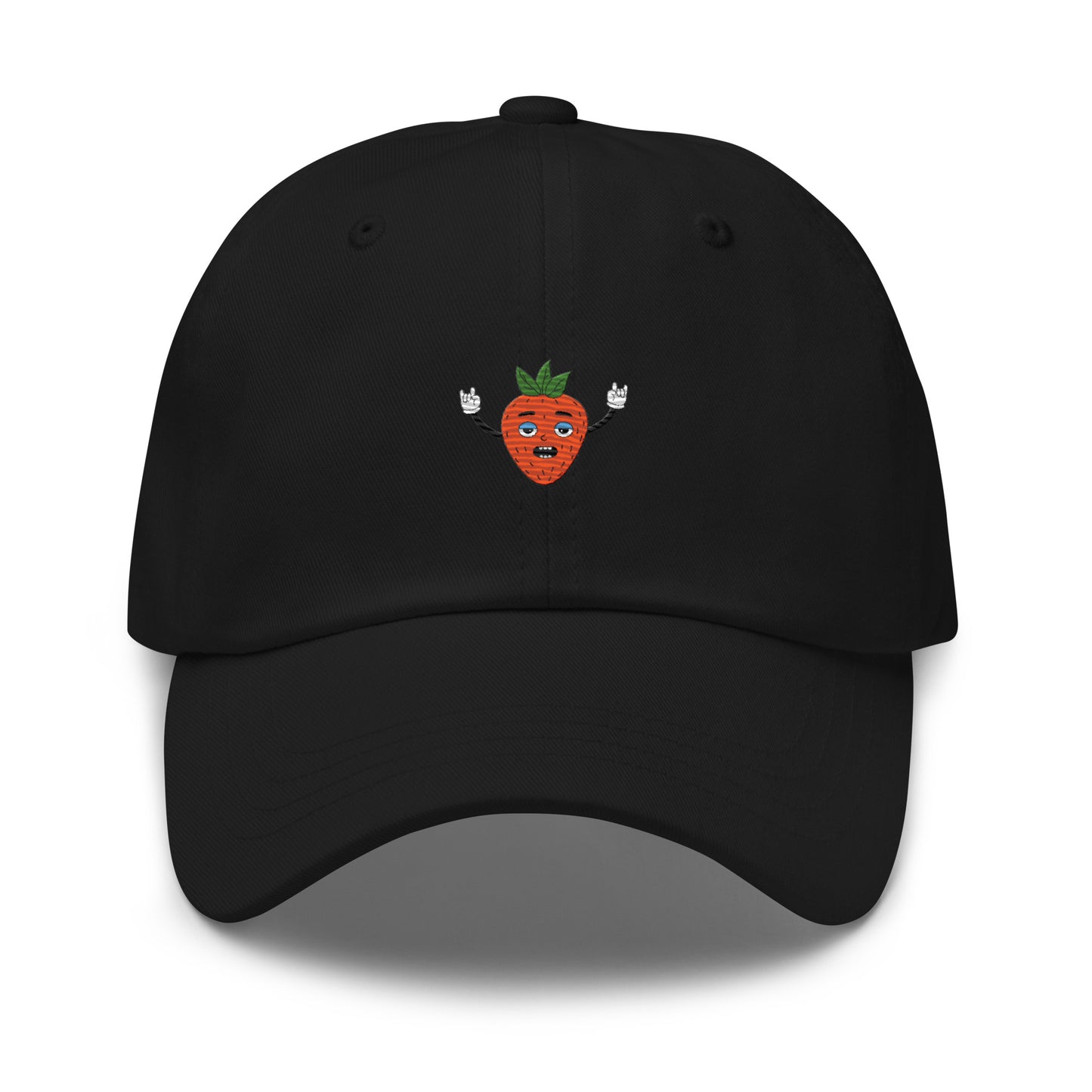 Dad Cap with Retro Strawberry Symbol
