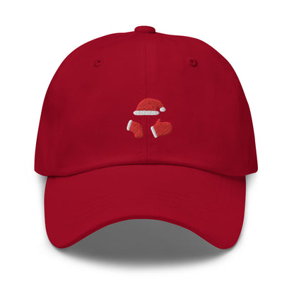 Dad Cap with Christmas Hat, Sock and Glove Symbol
