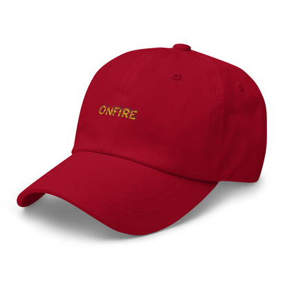 Dad Cap with On Fire Symbol