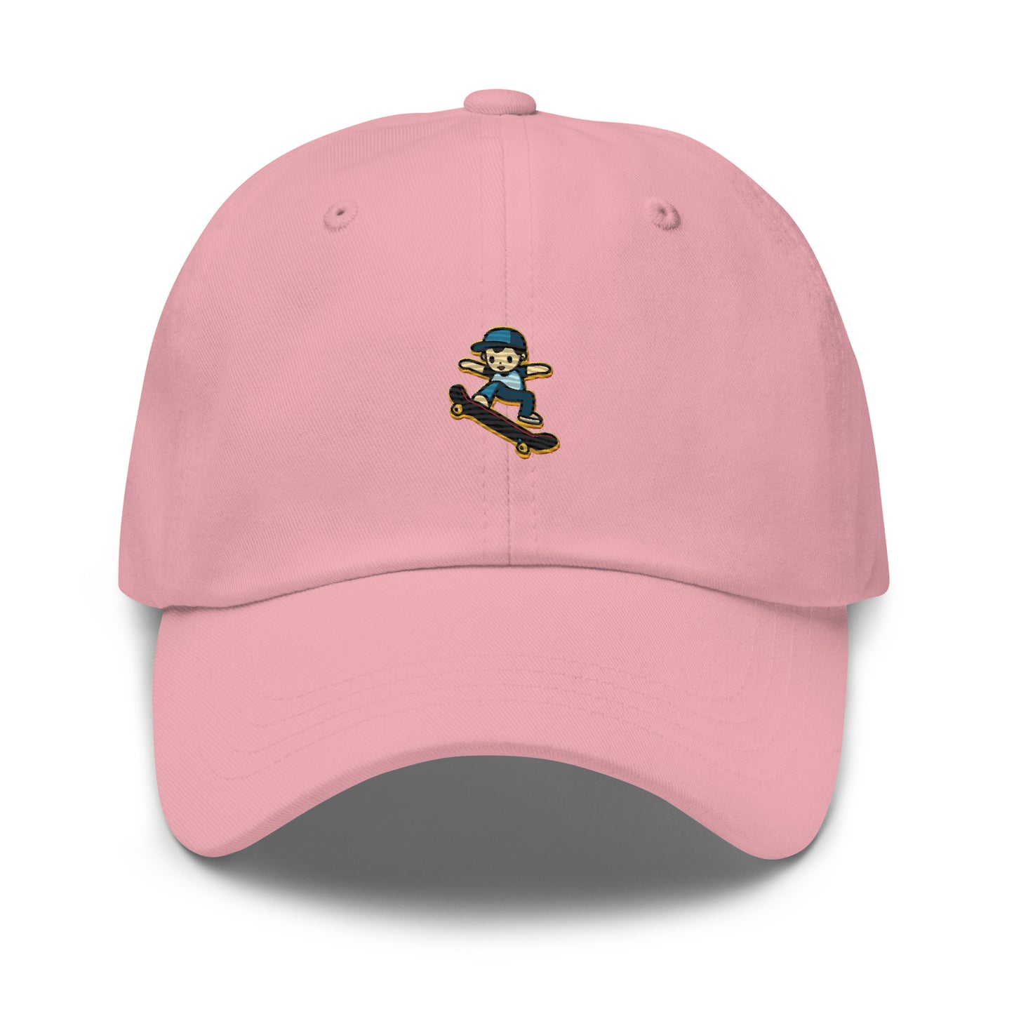 Dad Cap with Kid On a Skateboard Symbol