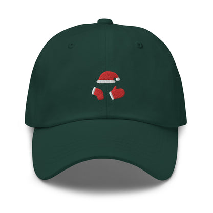 Dad Cap with Christmas Hat, Sock and Glove Symbol