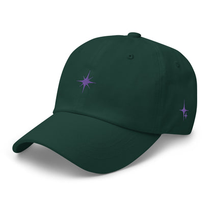 Dad Cap with Purple Star Symbol