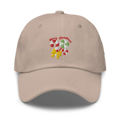 Dad Cap with Candy Cane Symbol