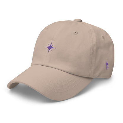 Dad Cap with Purple Star Symbol