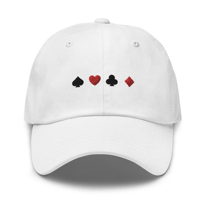 Dad Cap with Playing Cards Symbol