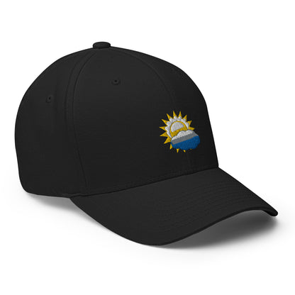 Baseball Cap with Sun Cloud Symbol
