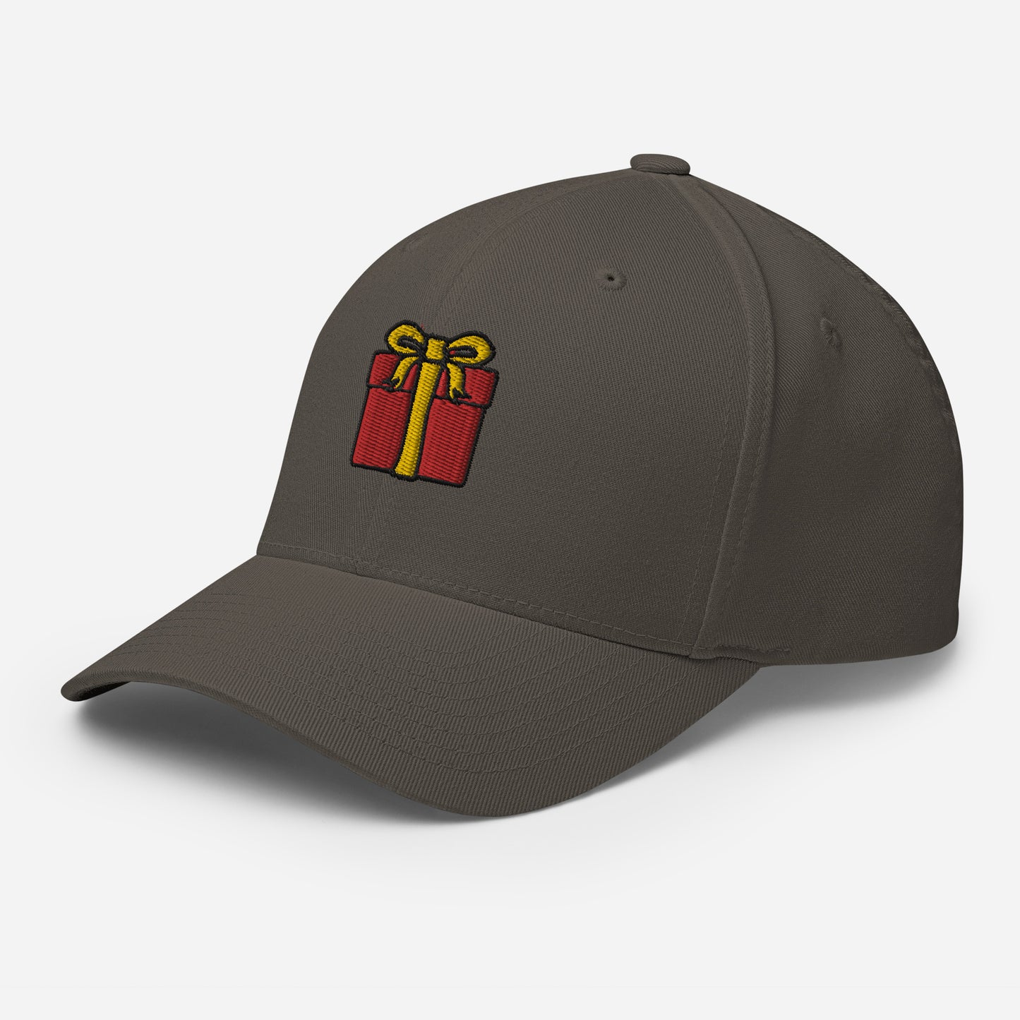 Baseball Cap with Christmas Present Symbol