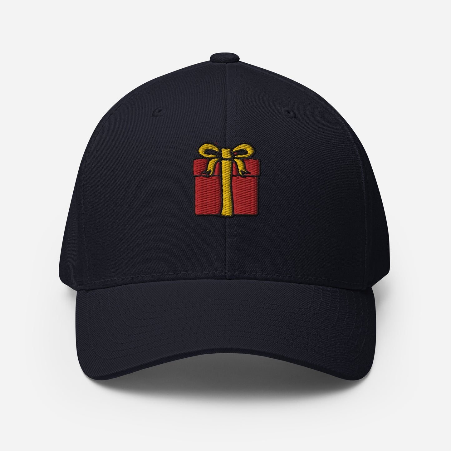 Baseball Cap with Christmas Present Symbol