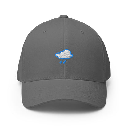 Baseball Cap with Raincloud Symbol