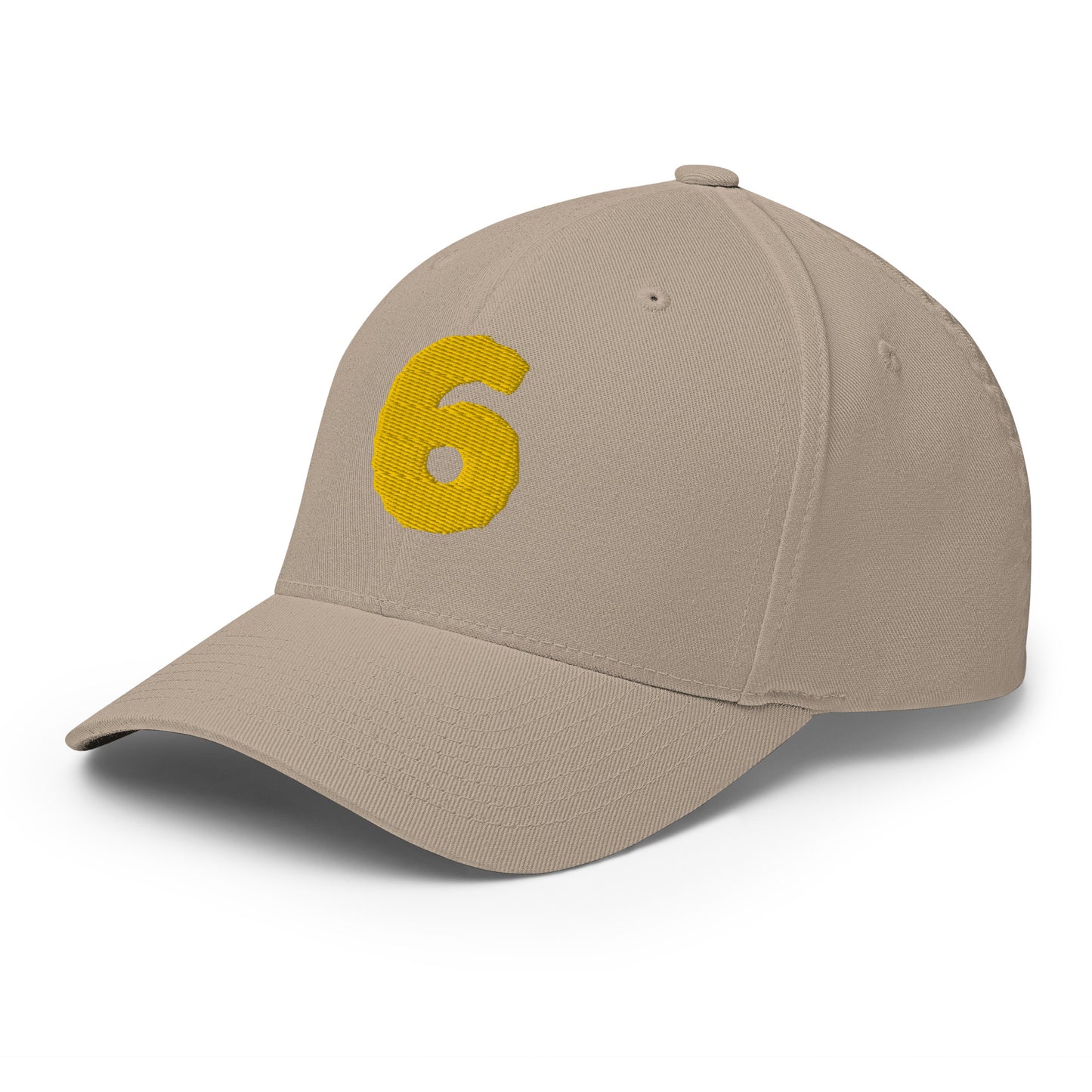 Baseball Cap with Number 6 Six Symbol