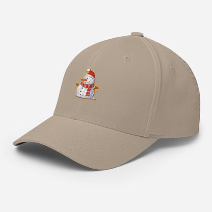 Baseball Cap with Snowman Symbol