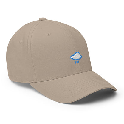 Baseball Cap with Raincloud Symbol