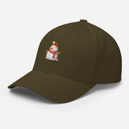 Baseball Cap with Snowman Symbol