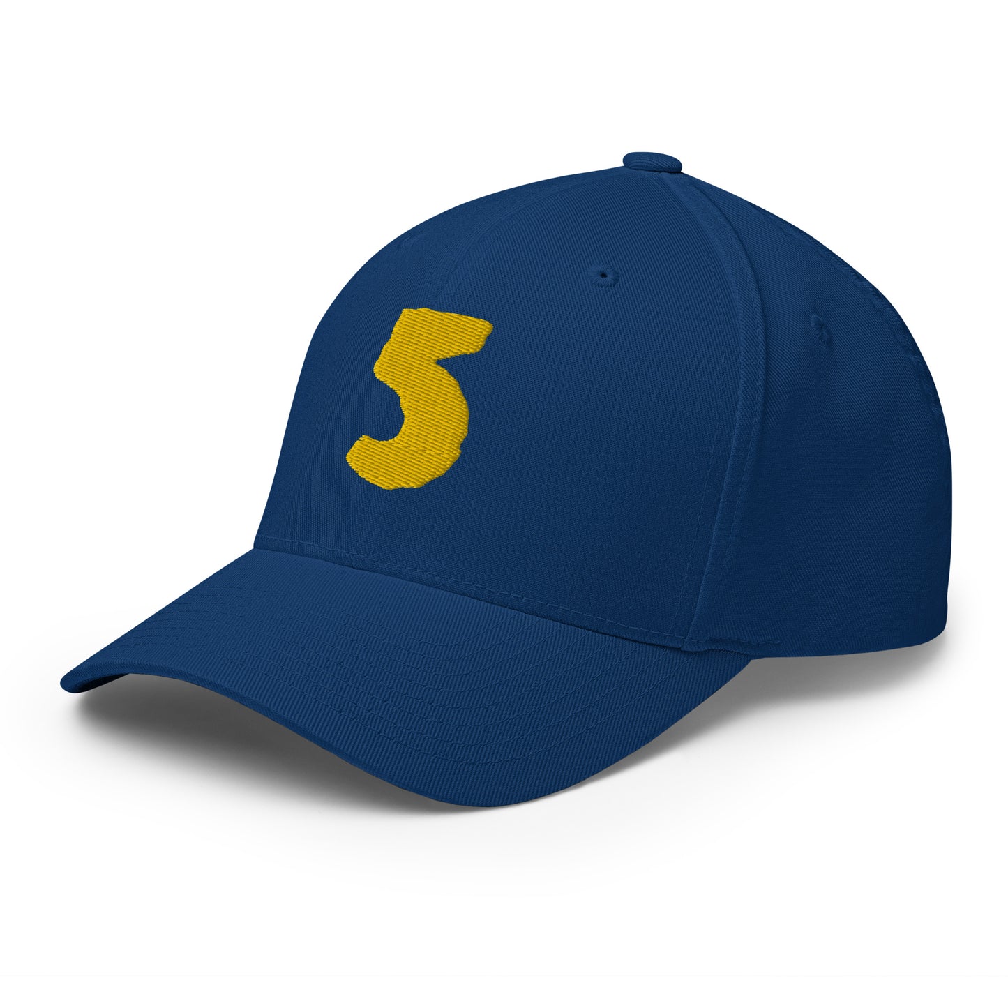 Baseball Cap with Number 5 Five Symbol