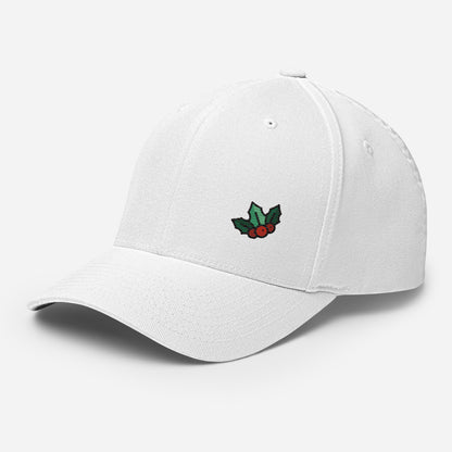 Baseball Cap with Christmas Berries Symbol