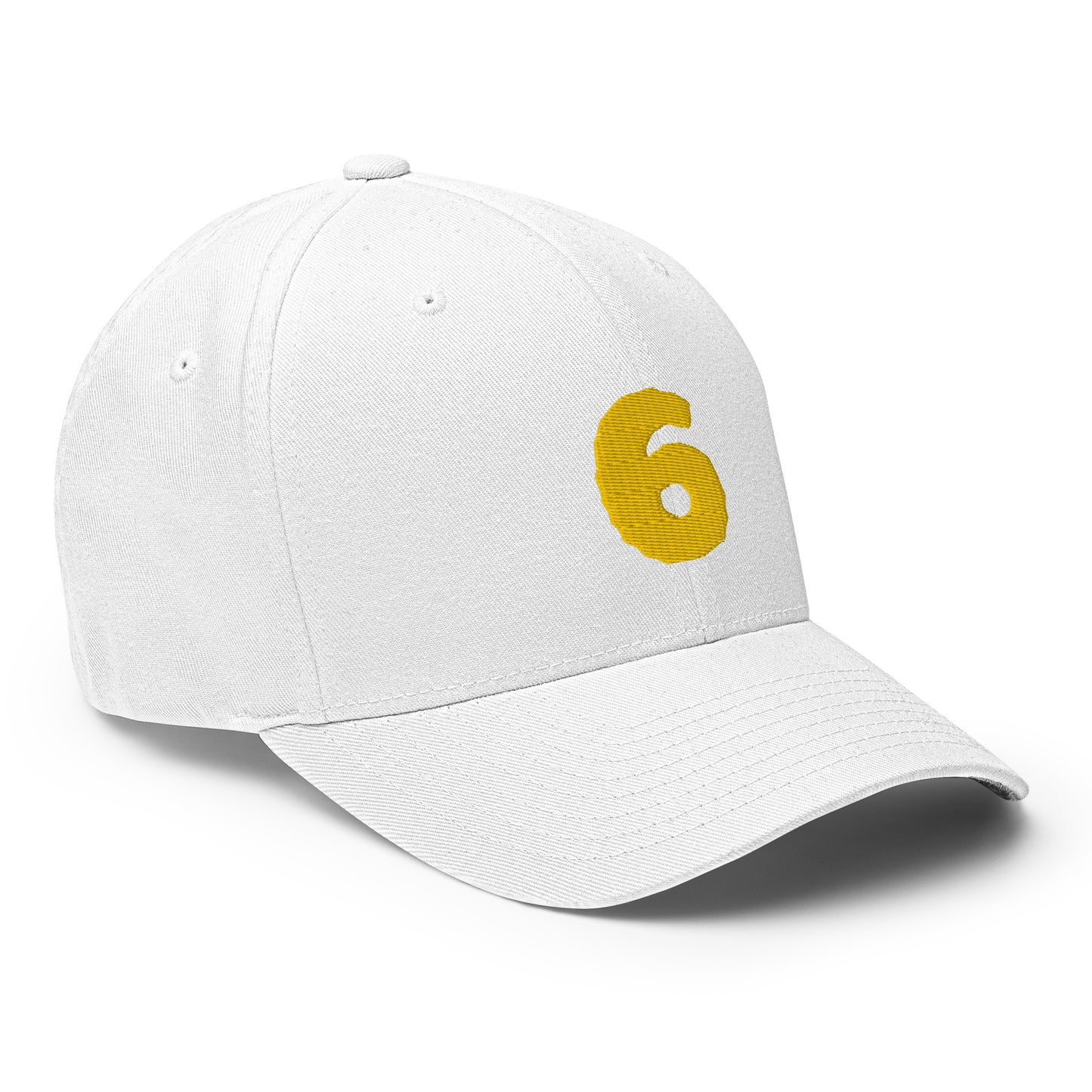 Baseball Cap with Number 6 Six Symbol