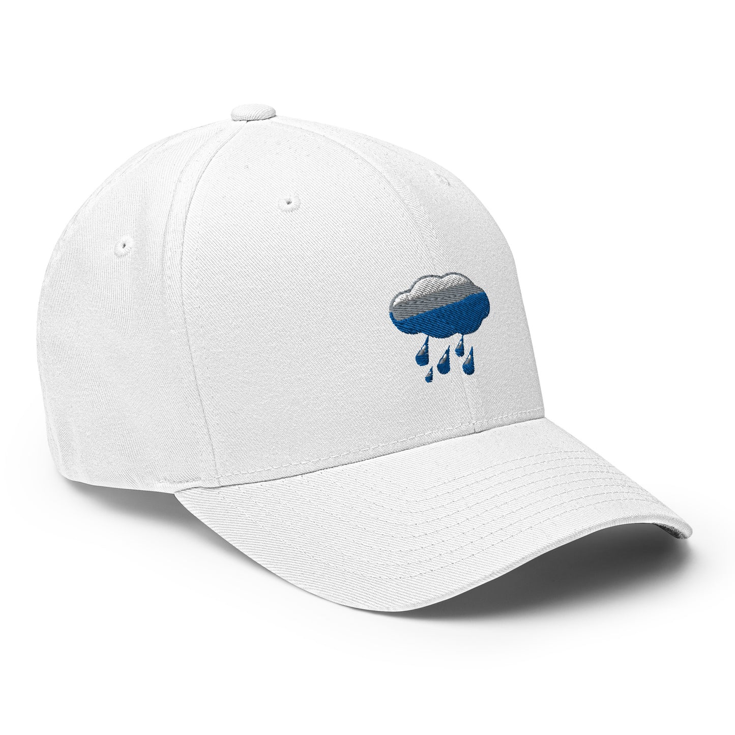 Baseball Cap with Rainy Cloud Symbol