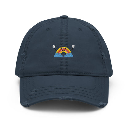 Trucker Cap with Retro Rainbow Symbol