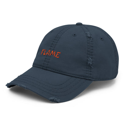 Trucker Cap with Flame Symbol