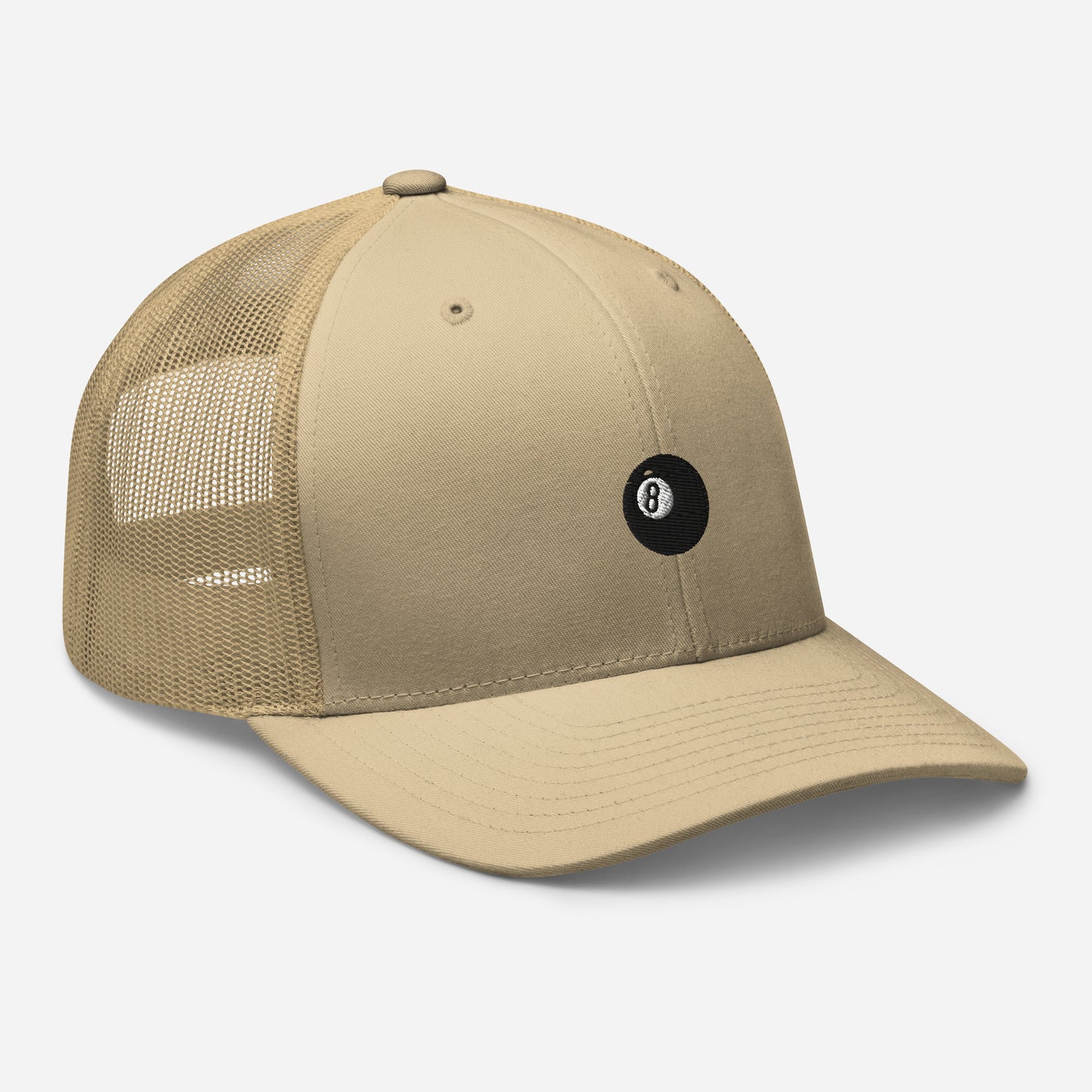 Mesh Cap with 8 Ball Symbol
