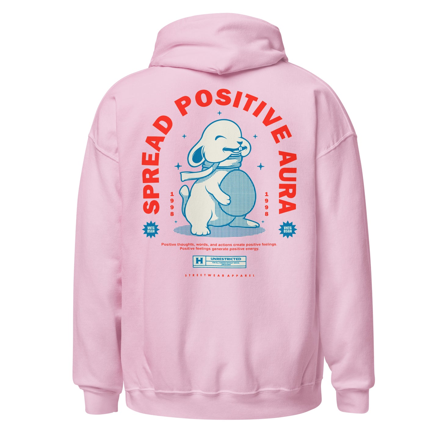 Heavy Blend Hoodie with Positive Aura Symbol