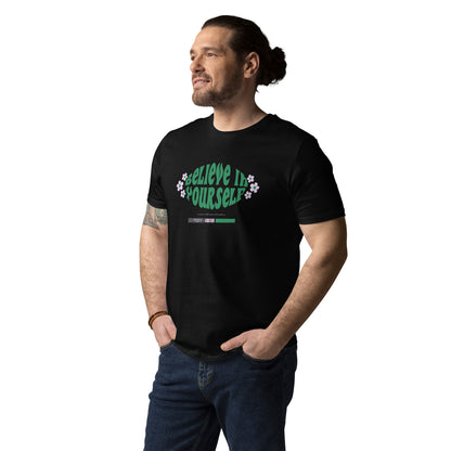 Organic Cotton T-shirt with Believe in yourself Symbol