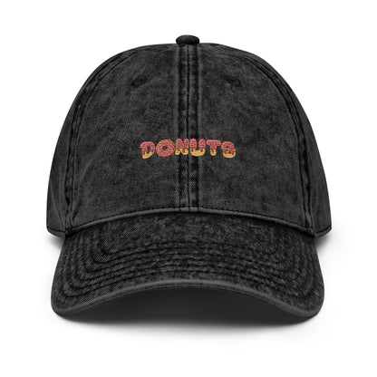 Vintage Dad Cap with Donuts Symbol