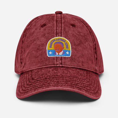 Vintage Dad Cap with Martin Luther King Symbol